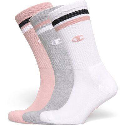 Champion 3Pk Crew Socks 43-46 PS124-PLMV/WHT/N 43-46 Champion 3Pk Crew Socks 43-46 PS124-PLMV/WHT/N 43-46