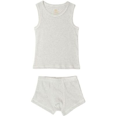 Copenhagen Colors Tank-Top And Boxershorts Striped 116 GREY STRIPE 116 Copenhagen Colors Tank-Top And Boxershorts Striped 116 GREY STRIPE 116