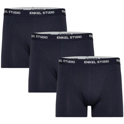 Enkel Studio Boxer Bambus 3Pack Eskarlo XXL NAVY XXL Enkel Studio Boxer Bambus 3Pack Eskarlo XXL NAVY XXL