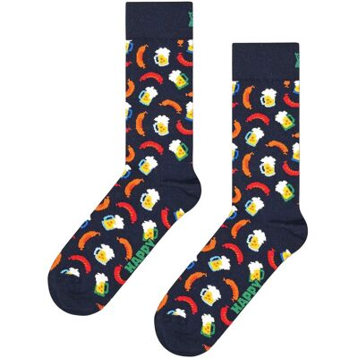 Happy Socks Beer And Sausage Sock 41-46 NAVY 41-46 Happy Socks Beer And Sausage Sock 41-46 NAVY 41-46