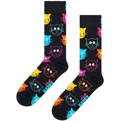 Happy Socks Cat Sock 41-46 BLACK 41-46 Happy Socks Cat Sock 41-46 BLACK 41-46