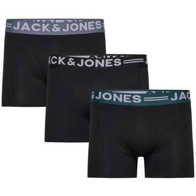 Jack & Jones Sense Trunks 3-Pack Noos M BLACK M Jack & Jones Sense Trunks 3-Pack Noos M BLACK M