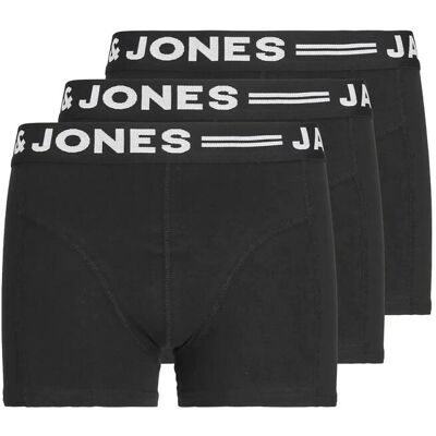 Jack & Jones Sense Trunks 3-Pack Noos Jnr 152 BLACK 152 Jack & Jones Sense Trunks 3-Pack Noos Jnr 152 BLACK 152