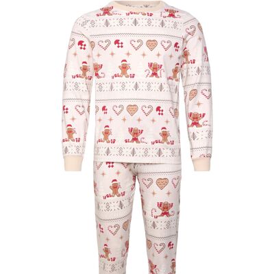 Happy Seasons Christmas Cookie Pyjamas Beige XL PARCHMENT XL Happy Seasons Christmas Cookie Pyjamas Beige XL PARCHMENT XL