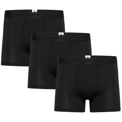 Knowledge Cotton Apparel 3 Pack Boxer Briefs XXL BLACK JET XXL Knowledge Cotton Apparel 3 Pack Boxer Briefs XXL BLACK JET XXL