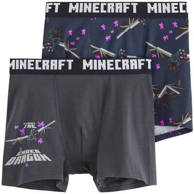 Lindex 2-Pack Minecraft Boxer Shorts 170 DARK NAVY 170 Lindex 2-Pack Minecraft Boxer Shorts 170 DARK NAVY 170