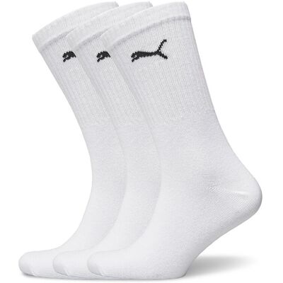 Puma Unisex Light Crew Sock 3P 35-38 WHITE 35-38 Puma Unisex Light Crew Sock 3P 35-38 WHITE 35-38