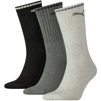 Puma Unisex Striped Crew Sock 3P 35-38 ANTHRACITE / GREY 35-38 Puma Unisex Striped Crew Sock 3P 35-38 ANTHRACITE / GREY 35-38