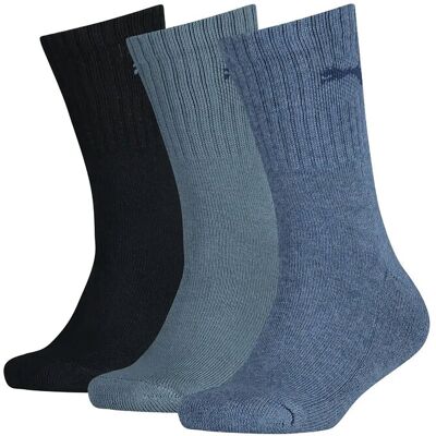 Puma Kids Crew Sock 3P 27-30 DENIM BLUE 27-30 Puma Kids Crew Sock 3P 27-30 DENIM BLUE 27-30