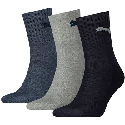 Puma Unisex Short Crew 3P 47-49 NAVY/GREY/NIGHTSHADOW BLUE 47-49 Puma Unisex Short Crew 3P 47-49 NAVY/GREY/NIGHTSHADOW BLUE 47-49