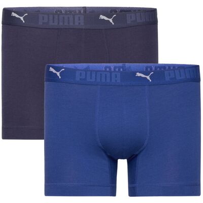 Puma Men Sport Cotton Boxers 2P M BLUE COMBO M Puma Men Sport Cotton Boxers 2P M BLUE COMBO M