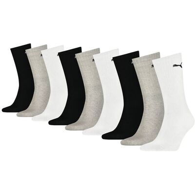 Puma Crew Sock 9P Ecom 35-38 WHITE / GREY / BLACK 35-38 Puma Crew Sock 9P Ecom 35-38 WHITE / GREY / BLACK 35-38