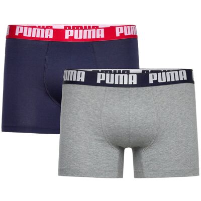 Puma Men Everyday Basic Boxers 2P M NAVY / GREY MELANGE M Puma Men Everyday Basic Boxers 2P M NAVY / GREY MELANGE M