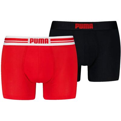 Puma Men Everyday Placed Logo Boxer M RED / BLACK M Puma Men Everyday Placed Logo Boxer M RED / BLACK M