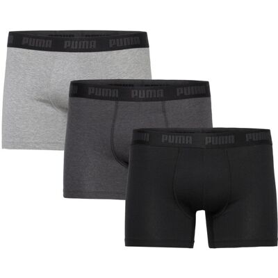 Puma Men Everyday Boxers 3P S BLACK / GREY S Puma Men Everyday Boxers 3P S BLACK / GREY S