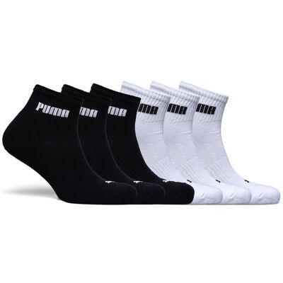 Puma Unisex Cush Next Quarter 6P Ecom 35-38 BLACK / WHITE 35-38 Puma Unisex Cush Next Quarter 6P Ecom 35-38 BLACK / WHITE 35-38