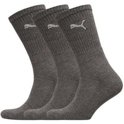 Puma Unisex Crew Sock 3P 39-42 ANTHRACITE 39-42 Puma Unisex Crew Sock 3P 39-42 ANTHRACITE 39-42