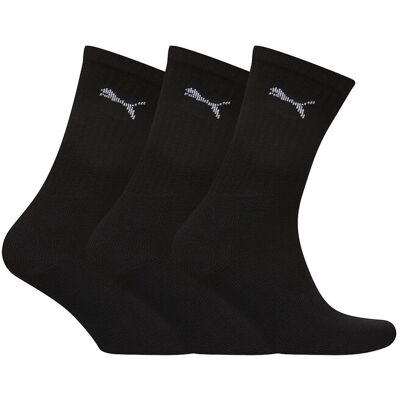 Puma Unisex Crew Sock 3P 39-42 BLACK 39-42 Puma Unisex Crew Sock 3P 39-42 BLACK 39-42