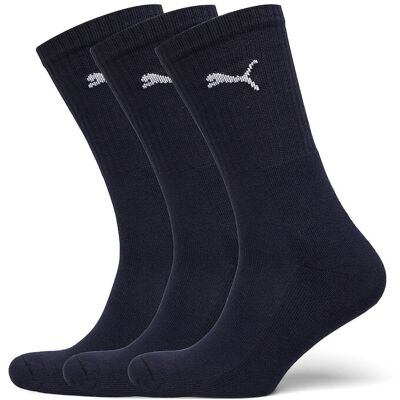 Puma Unisex Crew Sock 3P 47-49 DARK NAVY 47-49 Puma Unisex Crew Sock 3P 47-49 DARK NAVY 47-49