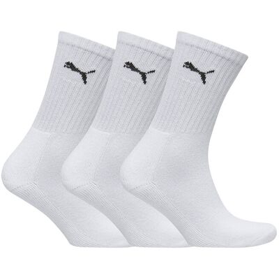 Puma Unisex Crew Sock 3P 47-49 WHITE 47-49 Puma Unisex Crew Sock 3P 47-49 WHITE 47-49