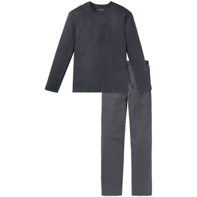Schiesser Pyjama Long XL ANTHRACITE XL Schiesser Pyjama Long XL ANTHRACITE XL