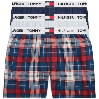 Tommy Hilfiger 3P Woven Boxer Elas Wb S PRP NVY TMMY TRTN ITHICA S Tommy Hilfiger 3P Woven Boxer Elas Wb S PRP NVY TMMY TRTN ITHICA S