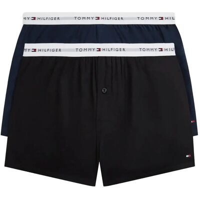 Tommy Hilfiger 2-Pack Cotton Woven Boxer S NAVY BLUE BLACK S Tommy Hilfiger 2-Pack Cotton Woven Boxer S NAVY BLUE BLACK S