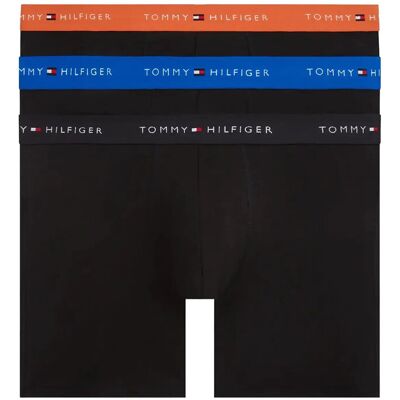 Tommy Hilfiger 3P Boxer Brief Wb S REG BLU BON ORG BLK S Tommy Hilfiger 3P Boxer Brief Wb S REG BLU BON ORG BLK S