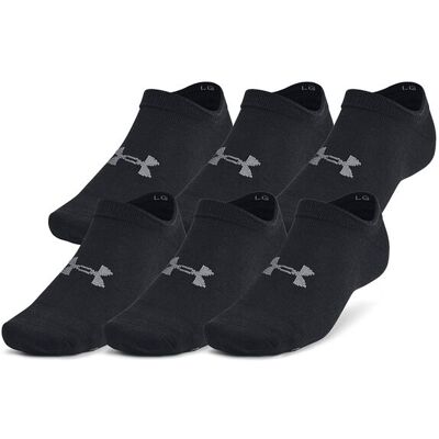 Under Armour Ua Essential No Show 6Pk M BLACK M Under Armour Ua Essential No Show 6Pk M BLACK M