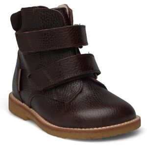 ANGULUS Boots - Flat - With Velcro 22 2505/1779 DARK BROWN 22 ANGULUS Boots - Flat - With Velcro 22 2505/1779 DARK BROWN 22