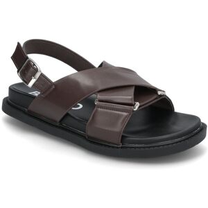 Bianco Biaoslo Cross Sandal Faux Leather 40 BROWN 40 Bianco Biaoslo Cross Sandal Faux Leather 40 BROWN 40