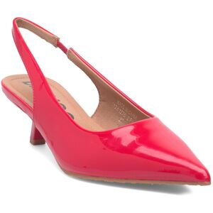 Bianco Biakristin Kitten Heel Slingback Patent 37 RED 37 Bianco Biakristin Kitten Heel Slingback Patent 37 RED 37