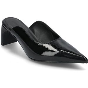 Bianco Rowe Heel Cutline Mule #P 36 BLACK 36 Bianco Rowe Heel Cutline Mule #P 36 BLACK 36