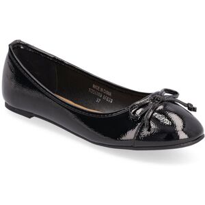 Bianco Biaceline Ballerina Toecap Patent 36 BLACK 36 Bianco Biaceline Ballerina Toecap Patent 36 BLACK 36