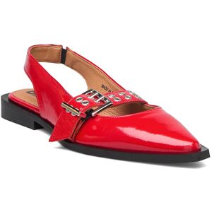 Bianco Biavictoria Single Buckle Slingback Leather 37 RED NAPPALAK 37 Bianco Biavictoria Single Buckle Slingback Leather 37 RED NAPPALAK 37