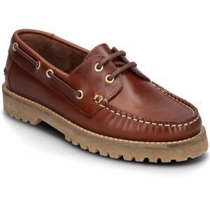 Bianco Biacapri Boat Shoe Pull Up Leather 39 BROWN 39 Bianco Biacapri Boat Shoe Pull Up Leather 39 BROWN 39