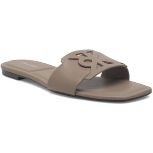 Calvin Square Flat Sandal Emblem 36 DESERT TAUPE 36 Calvin Square Flat Sandal Emblem 36 DESERT TAUPE 36