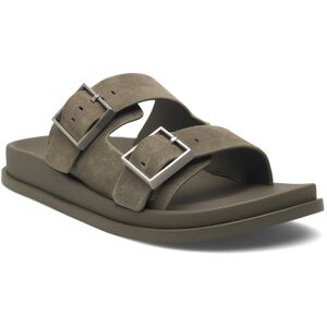 Calvin City Sandal Buckle Suede 39 DEEP LICHEN GREEN 39 Calvin City Sandal Buckle Suede 39 DEEP LICHEN GREEN 39