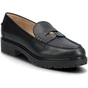 Lauren Ralph Lauren Marli Calfskin Penny Loafer 38 BLACK 38 Lauren Ralph Lauren Marli Calfskin Penny Loafer 38 BLACK 38
