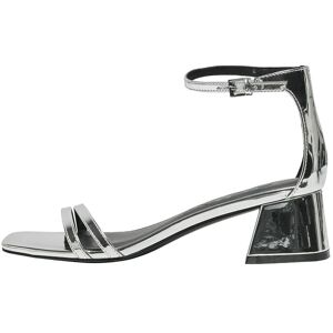 ONLY Onlaylin-5 Pu Strappy Heeled Sandal 37 SILVER 37 ONLY Onlaylin-5 Pu Strappy Heeled Sandal 37 SILVER 37