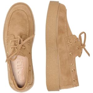 ONLY Onllennon-1 Suede Pu Boat Shoe 40 CAMEL 40 ONLY Onllennon-1 Suede Pu Boat Shoe 40 CAMEL 40