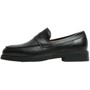 Selected Slmblake Leather Penny Loafer 40 BLACK 40 Selected Slmblake Leather Penny Loafer 40 BLACK 40