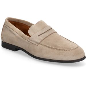 Tommy Hilfiger Flexible Slim Suede Loafer 45 COASTAL TAUPE 45 Tommy Hilfiger Flexible Slim Suede Loafer 45 COASTAL TAUPE 45