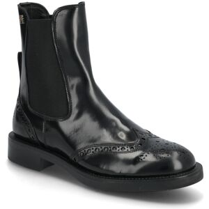 Tommy Hilfiger Brogue Leather Chelsea Boot 36 BLACK 36 Tommy Hilfiger Brogue Leather Chelsea Boot 36 BLACK 36
