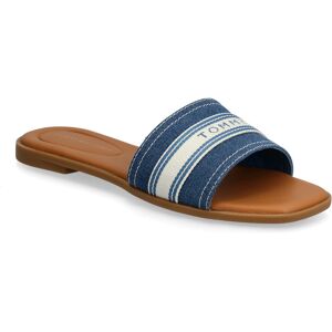Tommy Hilfiger Flat Mule Webbing 38 DENIM 38 Tommy Hilfiger Flat Mule Webbing 38 DENIM 38