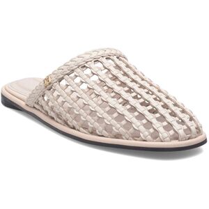 Tommy Hilfiger Hilfiger Leather Mix Flat Mule 39 SOFT CREAM 39 Tommy Hilfiger Hilfiger Leather Mix Flat Mule 39 SOFT CREAM 39