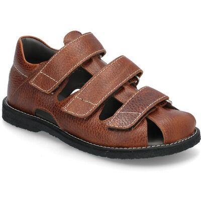 ANGULUS Sandals - Flat - Closed Toe 25 2509 COGNAC 25 ANGULUS Sandals - Flat - Closed Toe 25 2509 COGNAC 25