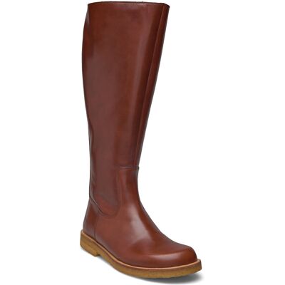 ANGULUS Booties - Flat - With Zipper 38 1837/001 COGNAC/BLACK 38 ANGULUS Booties - Flat - With Zipper 38 1837/001 COGNAC/BLACK 38