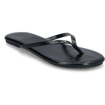 Bianco Biamexico Flip Flop Faux Leather 37 BLACK 37 Bianco Biamexico Flip Flop Faux Leather 37 BLACK 37