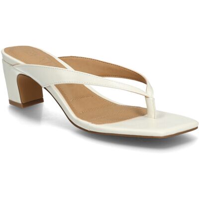 Bianco Biaspice Toe Post Faux Leather 41 OFF WHITE 41 Bianco Biaspice Toe Post Faux Leather 41 OFF WHITE 41